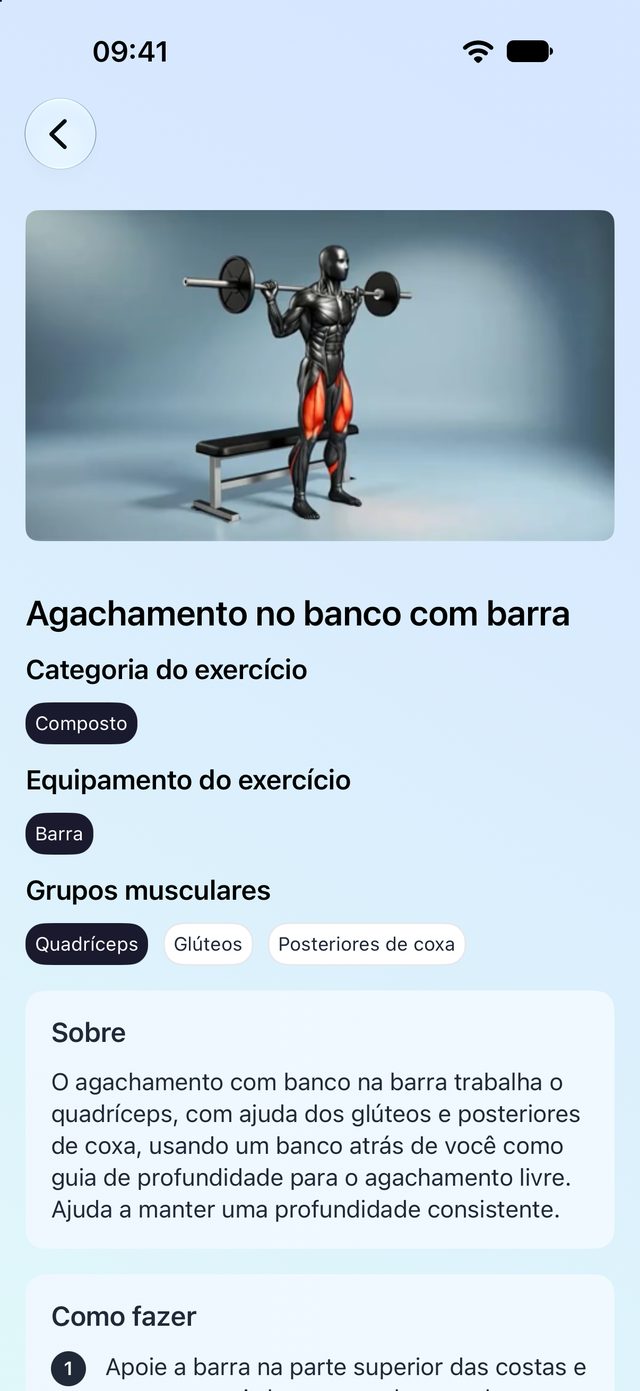 Detalhes do exercício com vídeo, músculos trabalhados e passo a passo